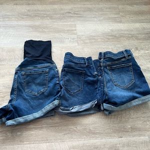 Maternity Jean Shorts Bundle lot
